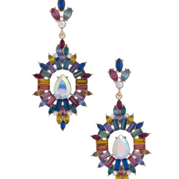 Rhinestone Dangle Earring - Picture 1 of 2